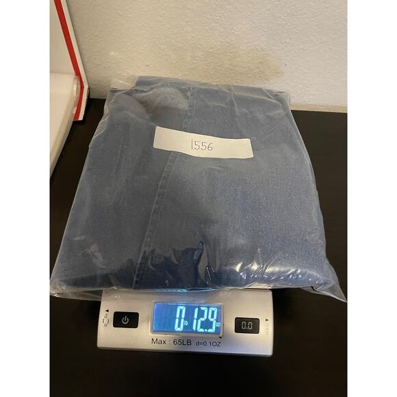 Vintage Starfire Skirt Womens 12 Blue Denim Midi Wrap Tie Elastic Waist USA 90s - Picture 7 of 7